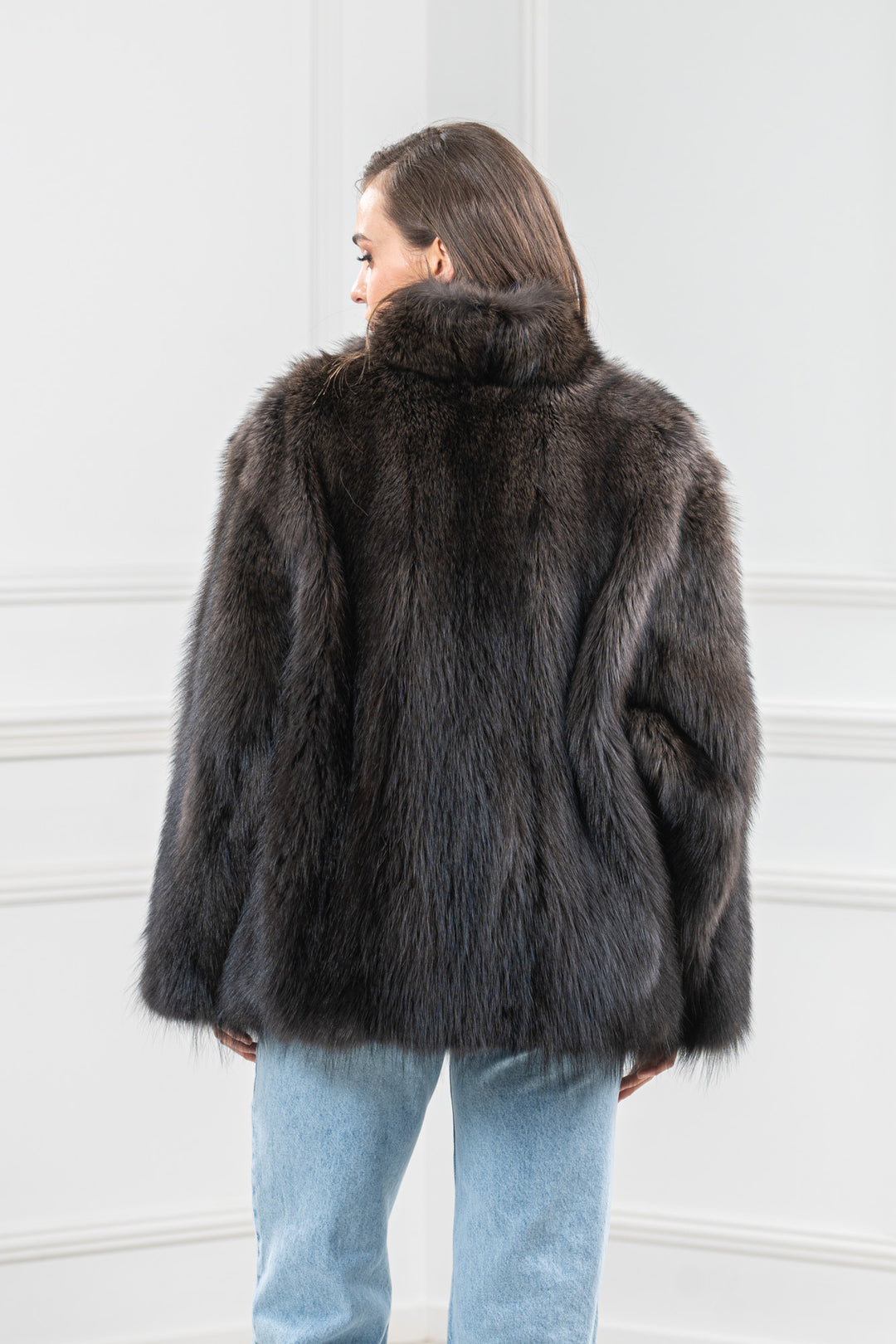 Natural Fisher Fur Short Jacket - Women&