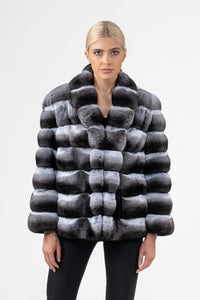Premium Natural Chinchilla fur coat for a sophisticated style by manzari