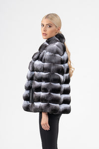 Premium Natural Chinchilla fur coat for a sophisticated style by manzari