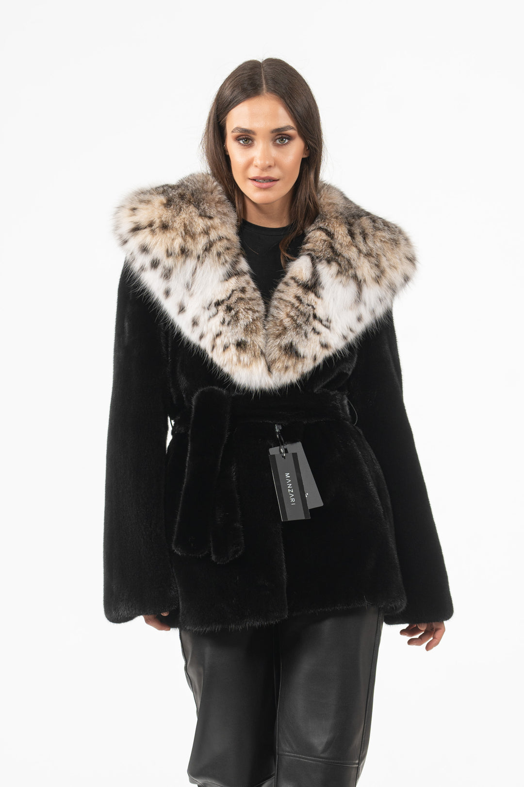 Premium Black Mink fur coat for a sophisticated style
