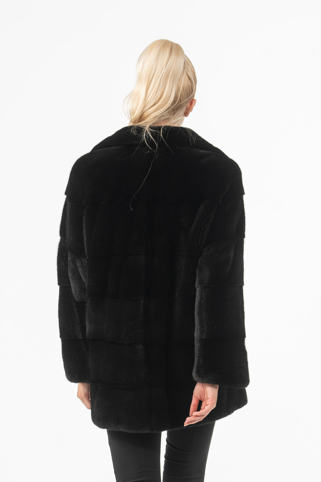 Premium Black Mink fur coat for a sophisticated style