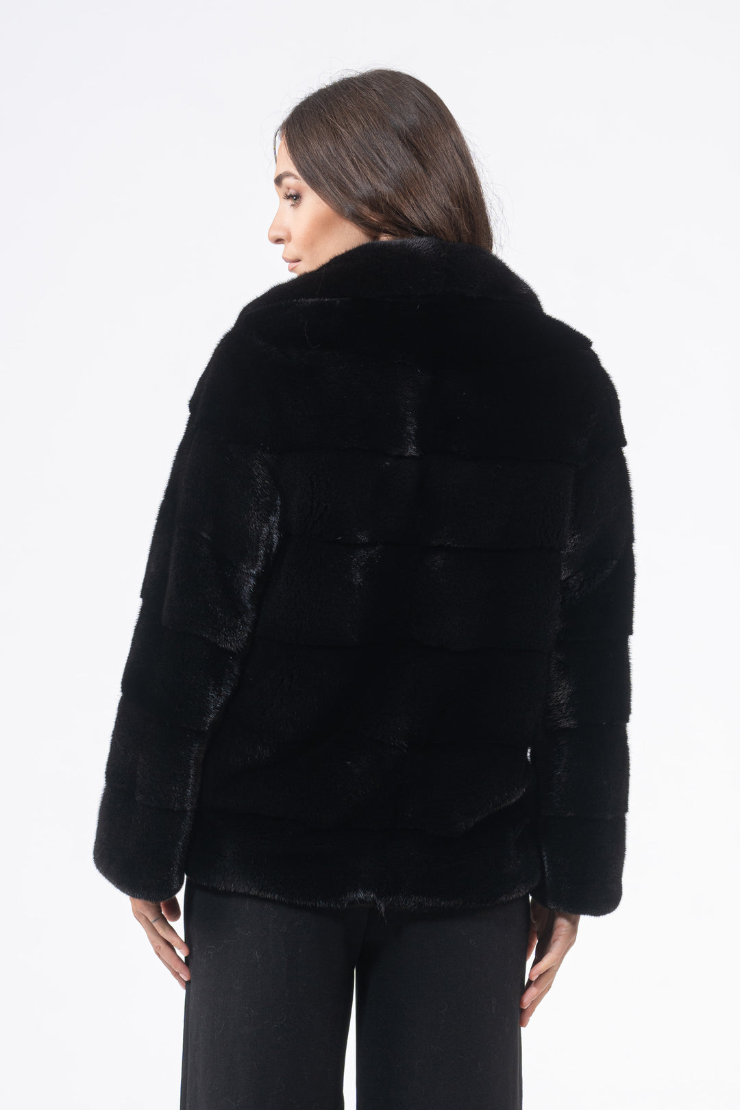 Classic Black Mink fur coat by manzari