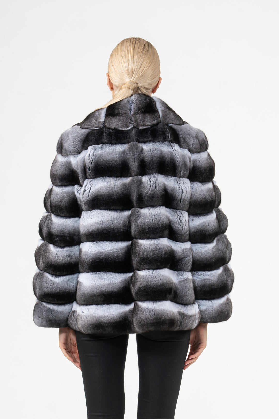 Elegant Natural Chinchilla fur coat for a refined look