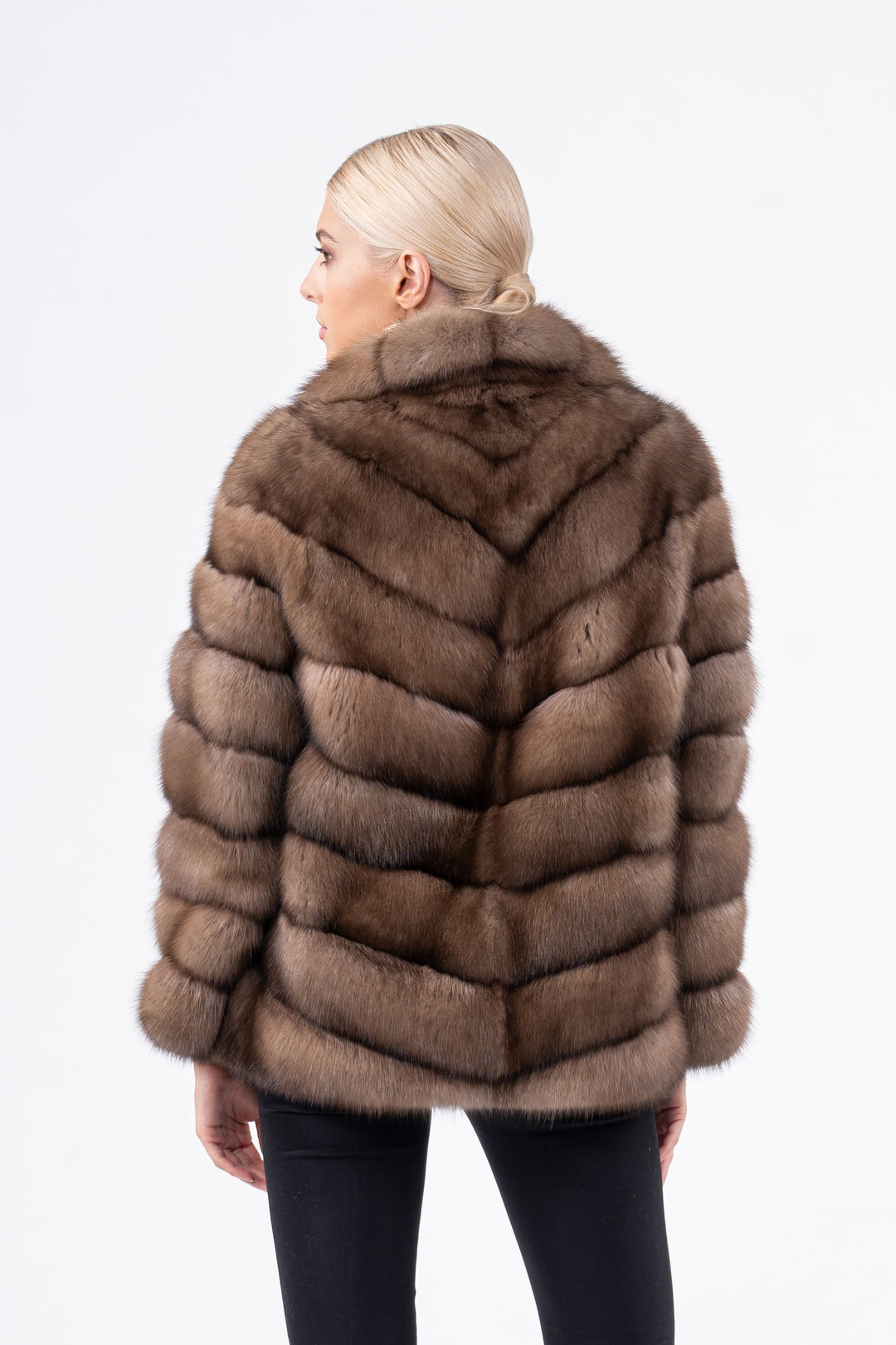 Exclusive Lavander Russian sable fur coat by manzari