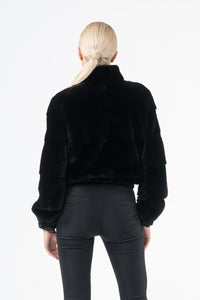 Manzari Blackglama Mink fur coat with a modern touch