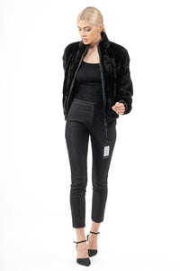 Manzari Blackglama Mink fur coat with a modern touch