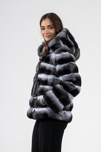 Soft and luxurious Natural Chinchilla fur coat by manzari