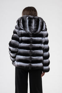 Premium Natural Chinchilla fur coat for a sophisticated style by manzari