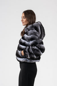 Exclusive Natural Chinchilla fur coat by manzari