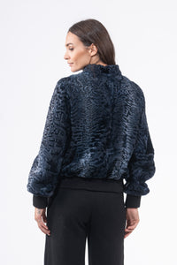 Premium Profondo Swakara fur coat for a unique style