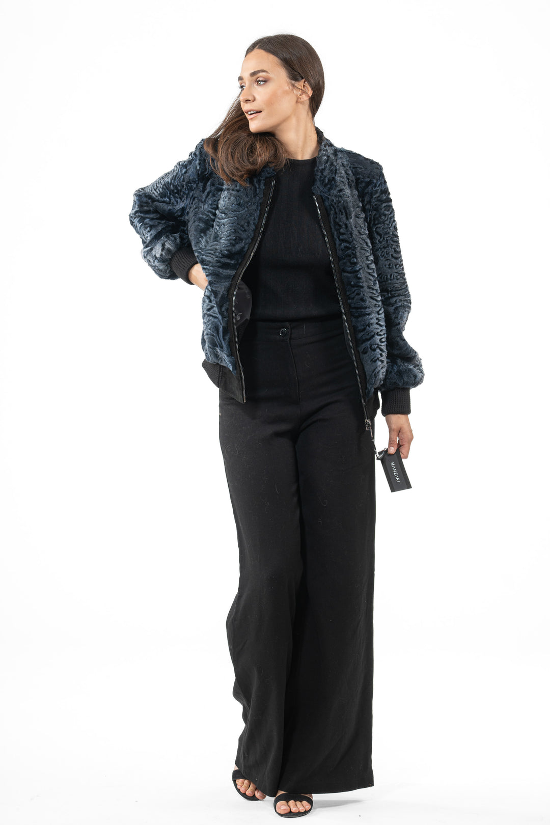 Sophisticated Profondo Swakara fur coat by manzari