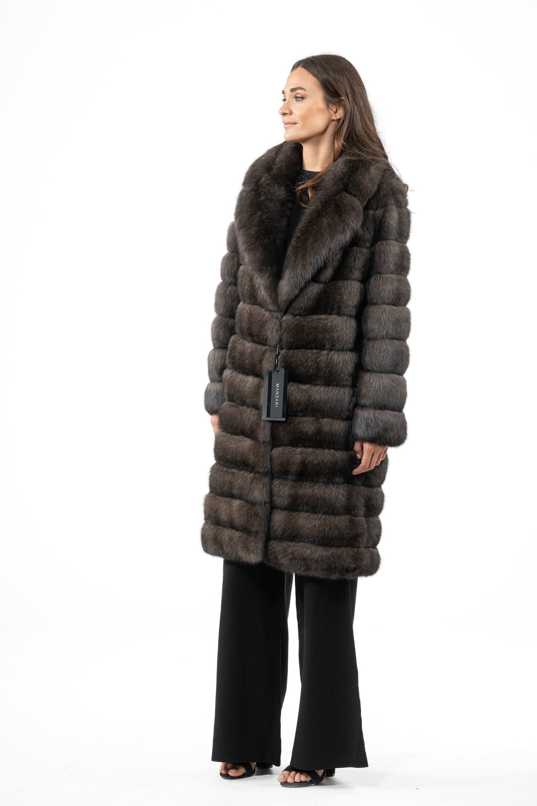 Exclusive Carbonio Russian sable fur coat by manzari