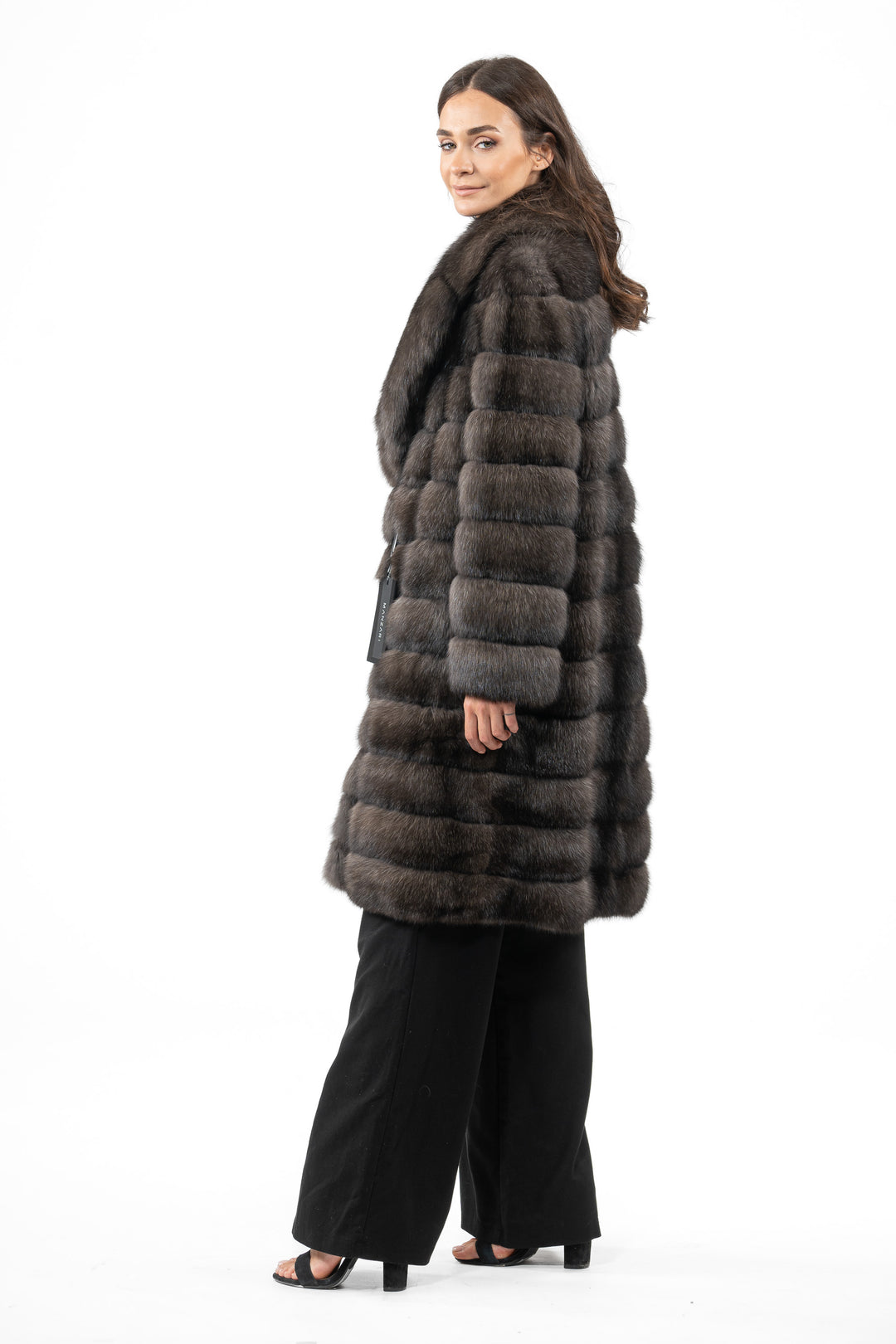 High-quality Carbonio Russian sable fur coat for luxury lovers
