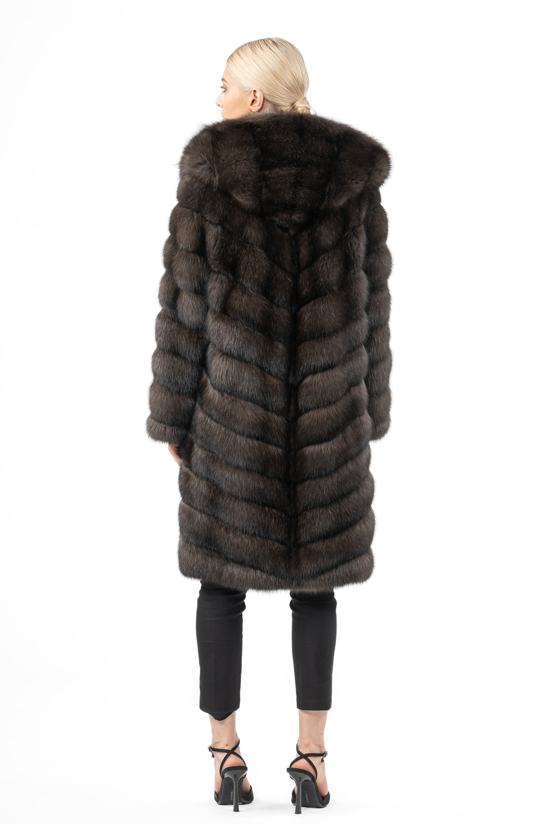 High-quality Carbonio Russian sable fur coat for luxury lovers