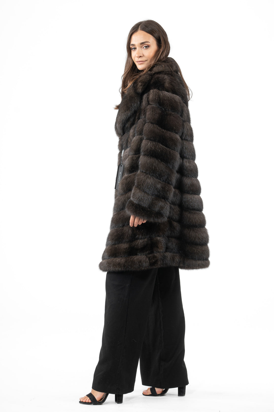 Exclusive Carbonio Russian sable fur coat by manzari
