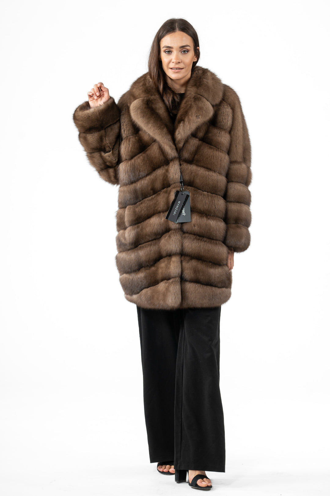 Exclusive Lavander Russian sable fur coat by manzari
