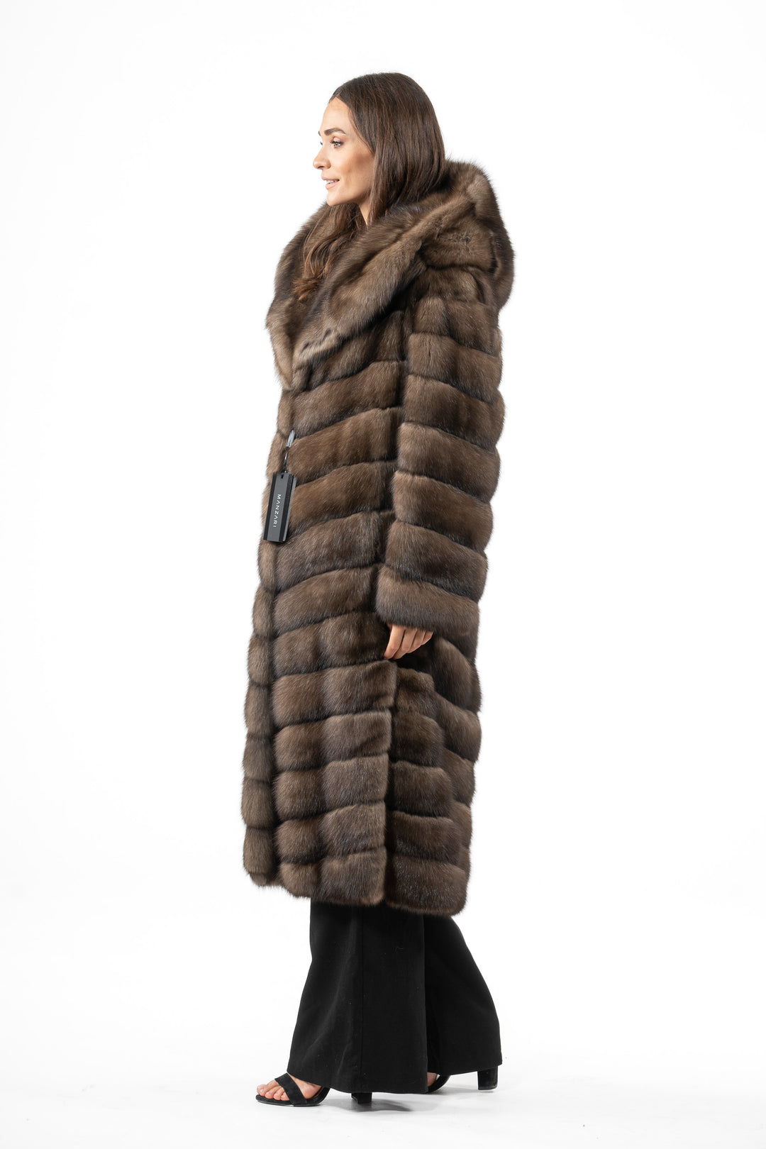Exclusive Platinum Russian sable fur coat by manzari