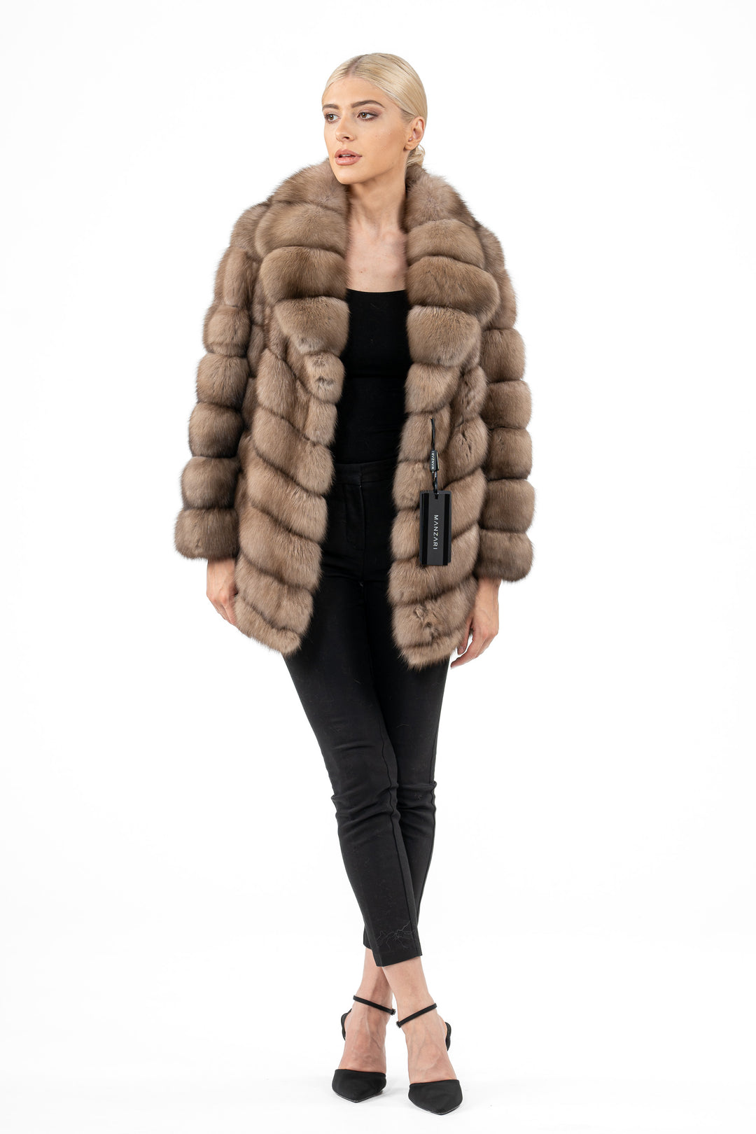 Russian sable fur coat by manzari for a bold statement
