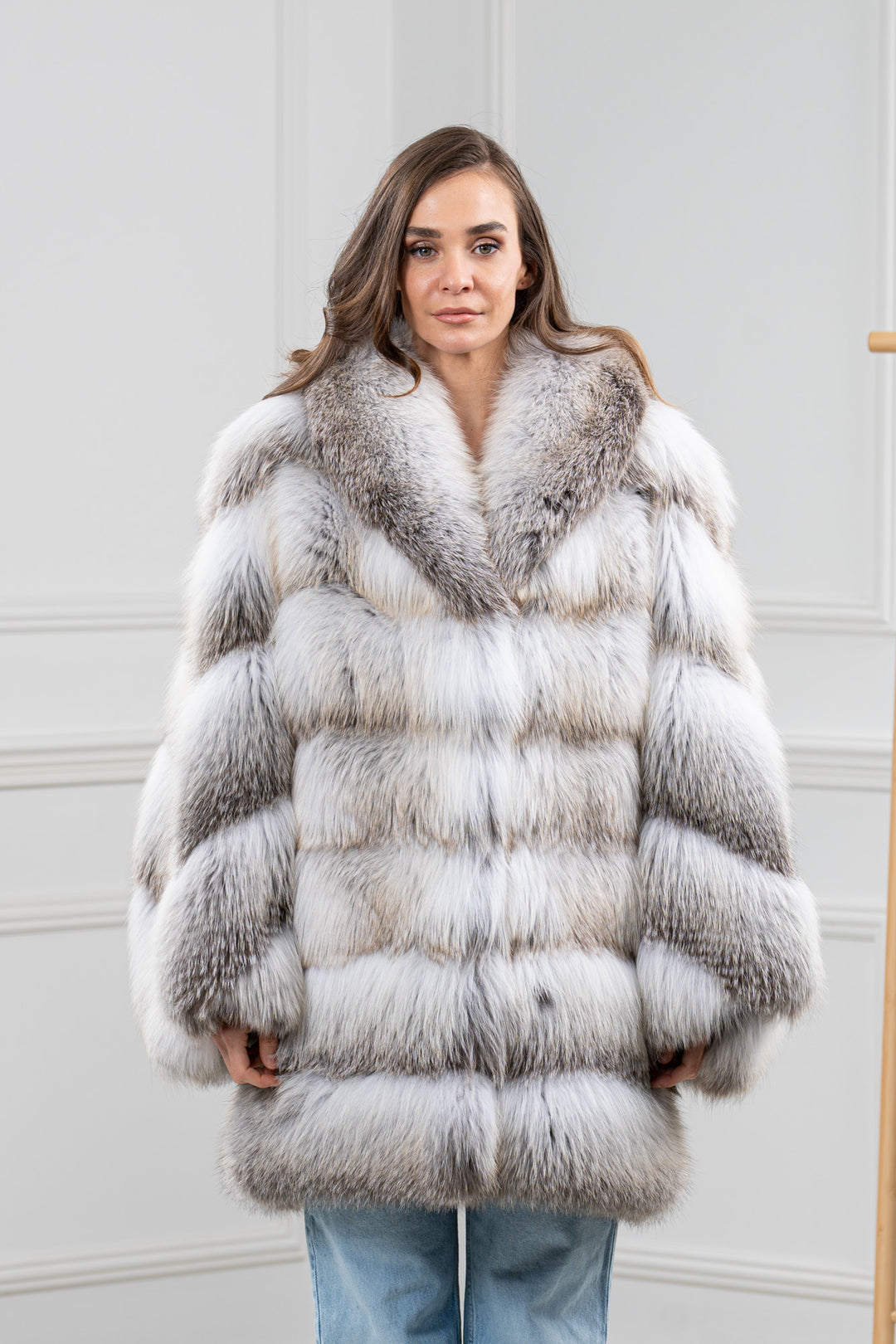 Fawn Light Fox Fur Short Jacket - Women&