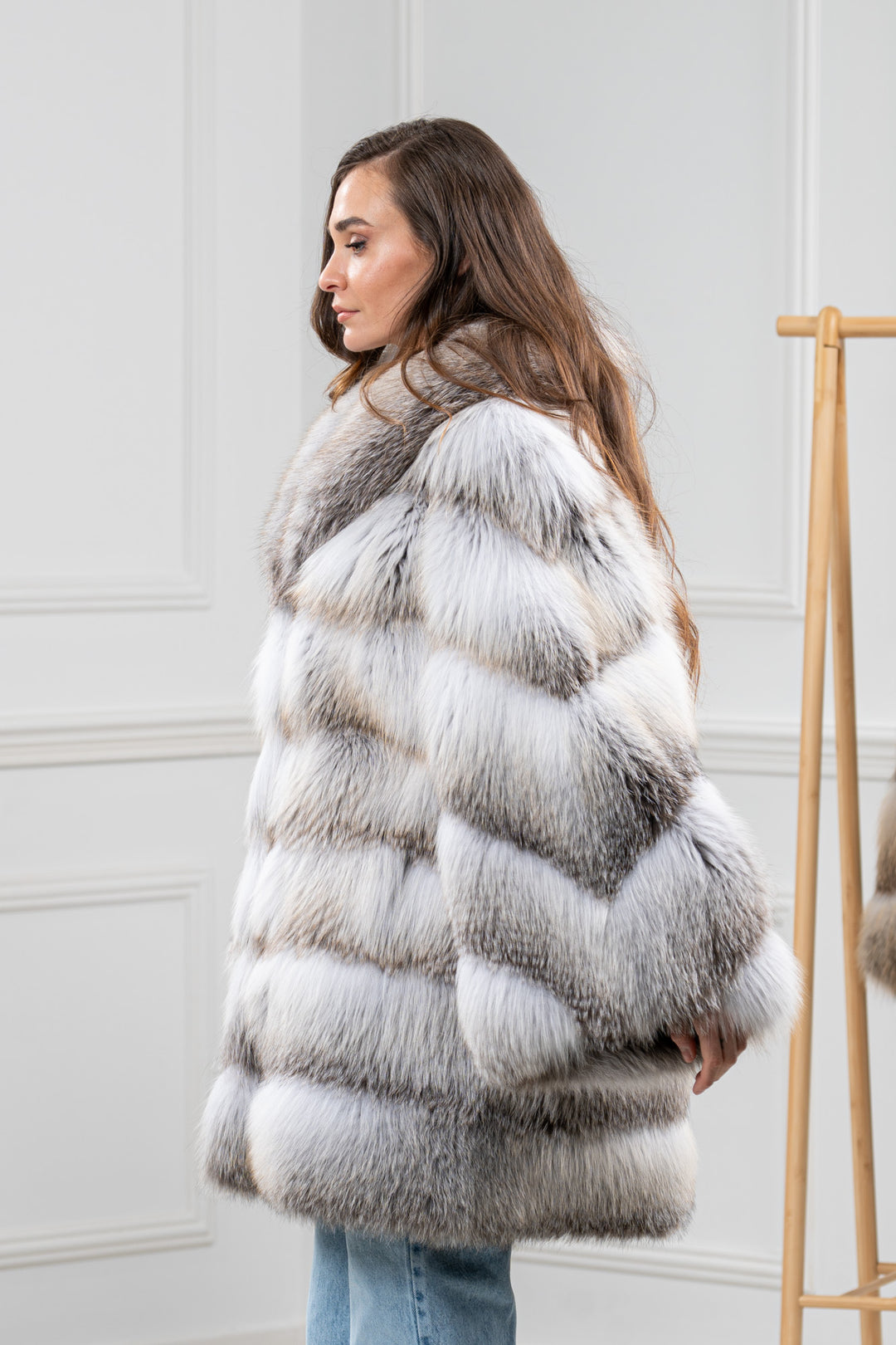 Fawn Light Fox Fur Short Jacket - Women&