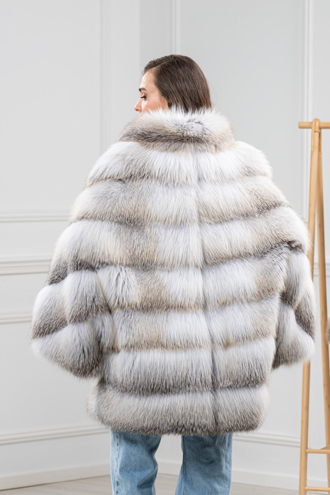 Fawn Light Fox Fur Short Jacket - Women&