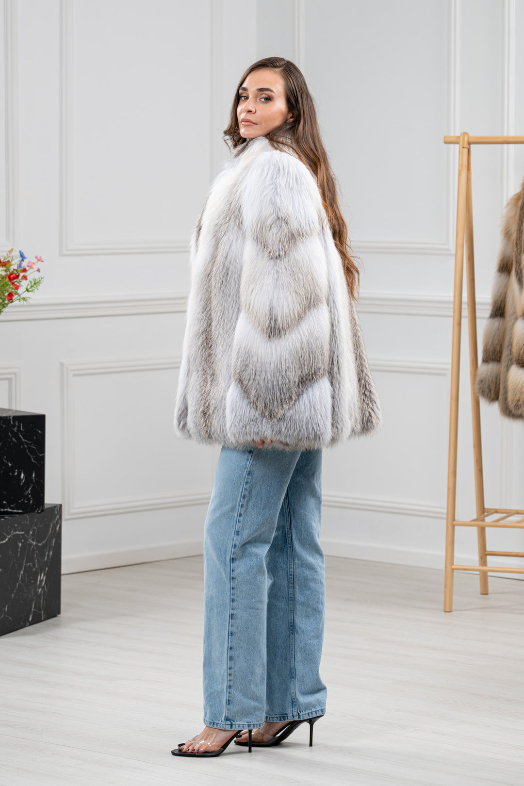 Fawn Light Fox Fur Short Jacket - Women&