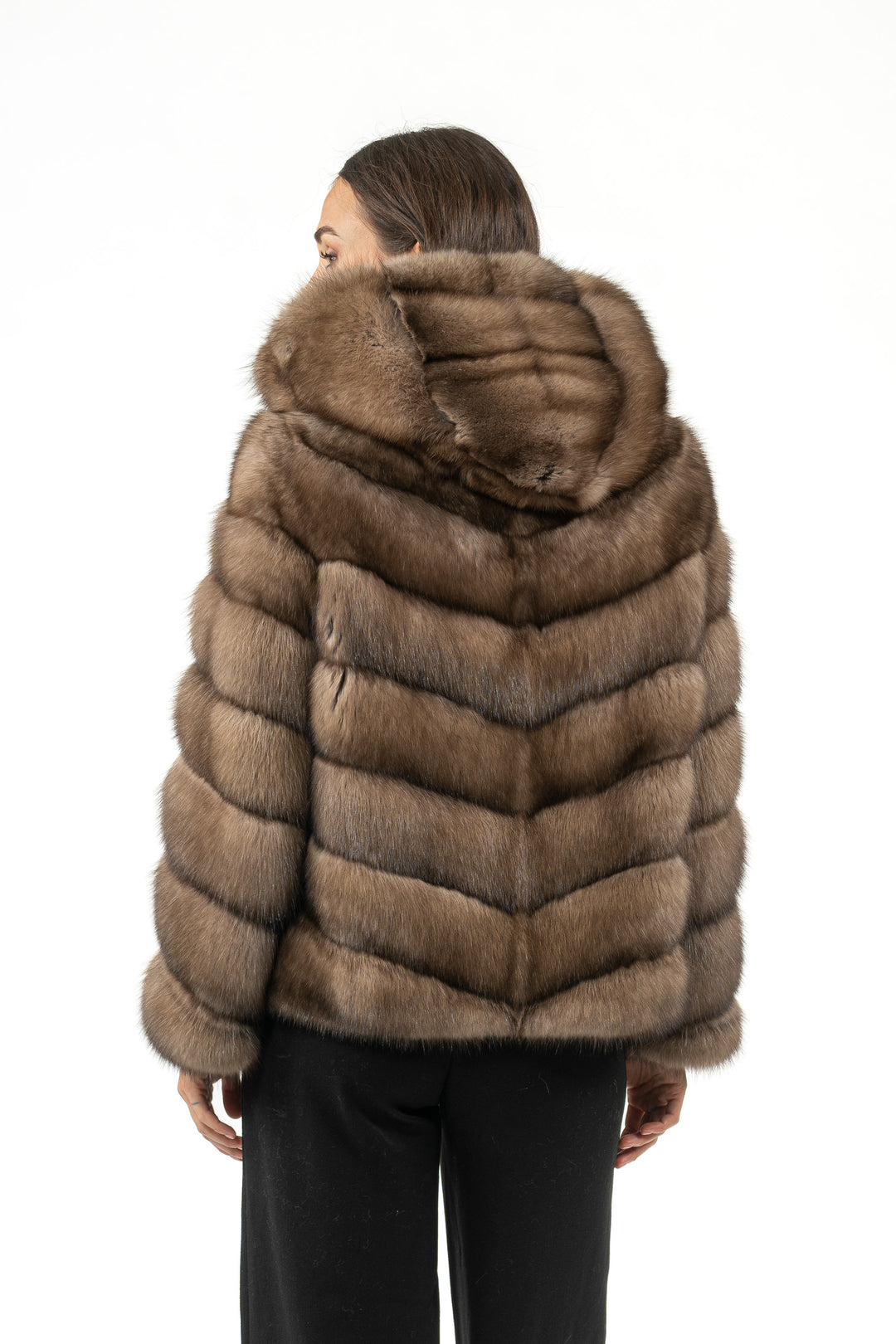 Sophisticated Lavander Russian sable fur coat for special occasions