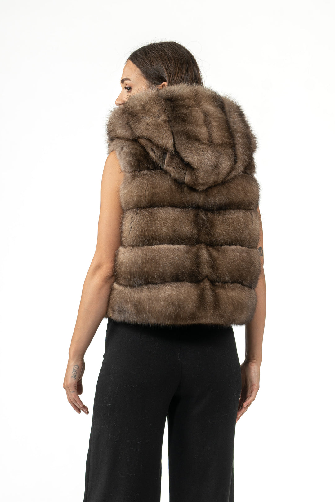 High-quality Lavander Russian sable fur coat for luxury lovers