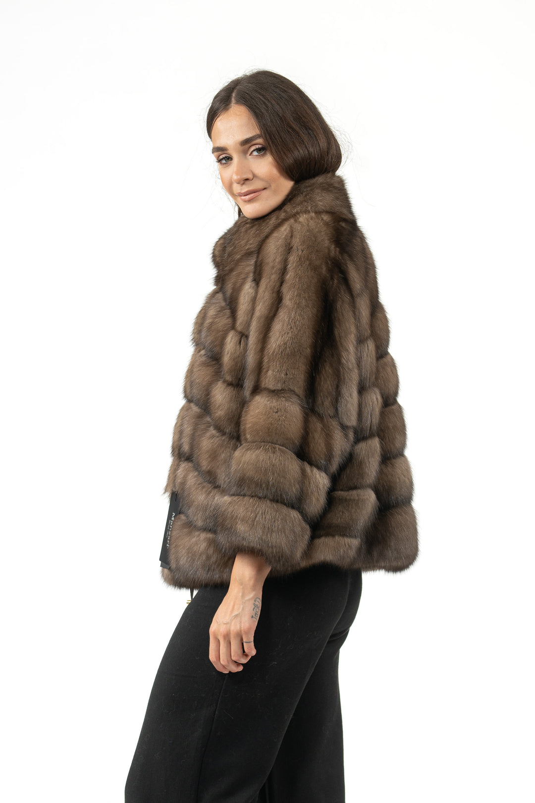 Exclusive Platinum Russian sable fur coat by manzari