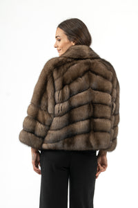 Exclusive Platinum Russian sable fur coat by manzari