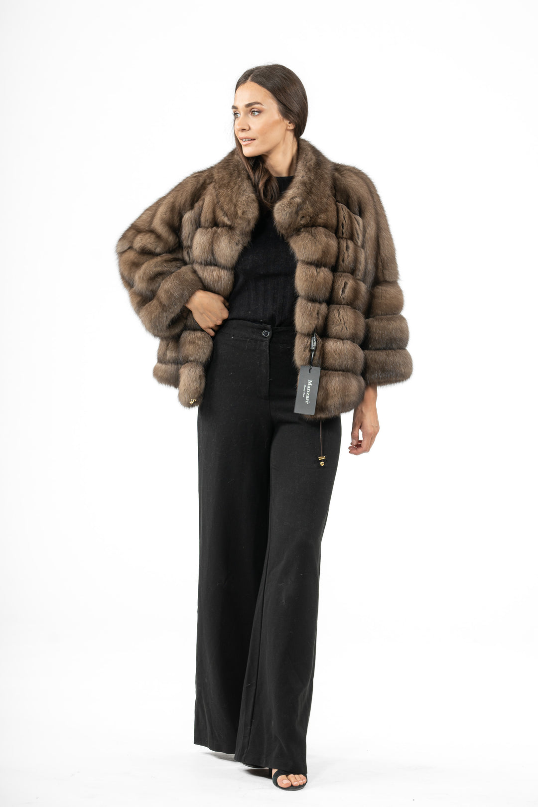 Russian sable fur coat by manzari for a bold statement