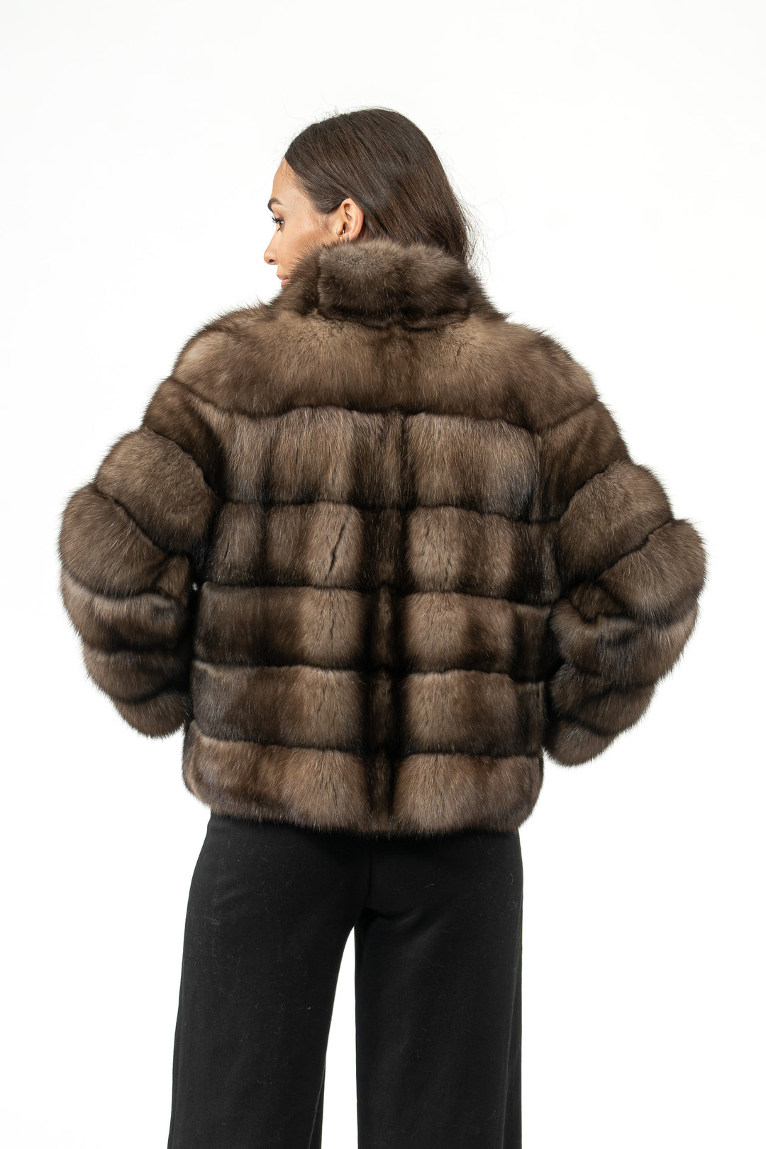 Platinum Russian sable fur coat by manzari for a bold statement