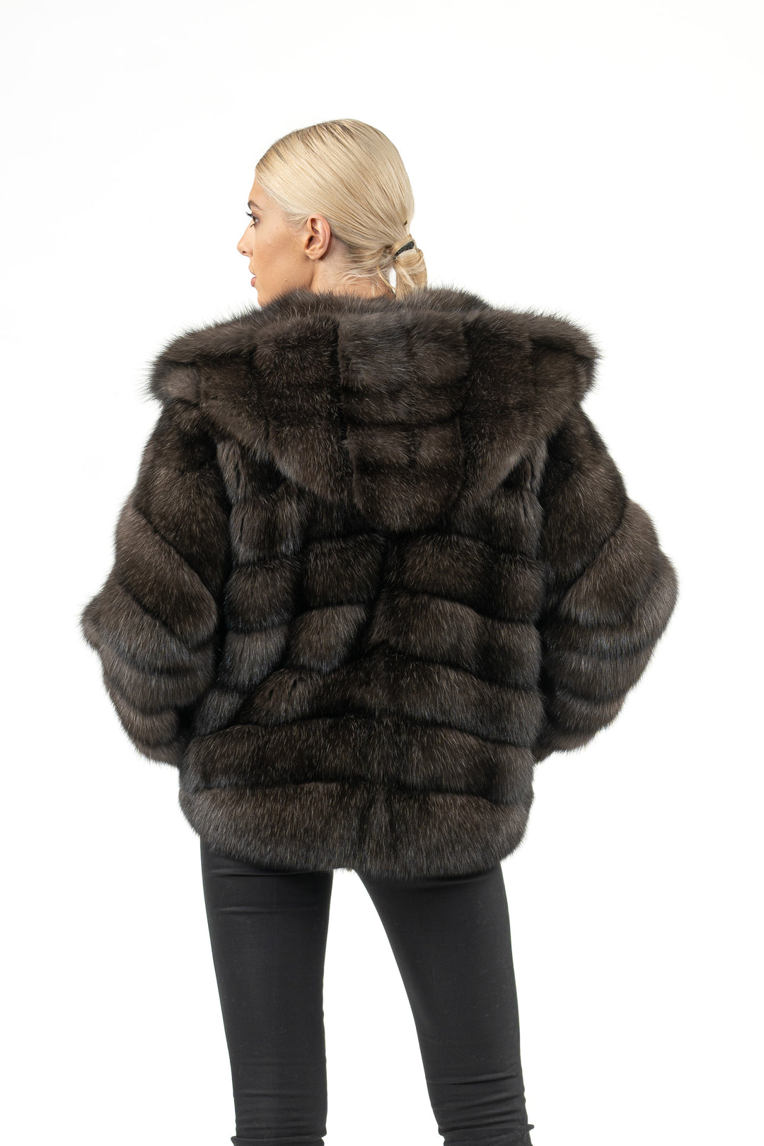 Elegant Carbonio Russian sable fur coat by manzari