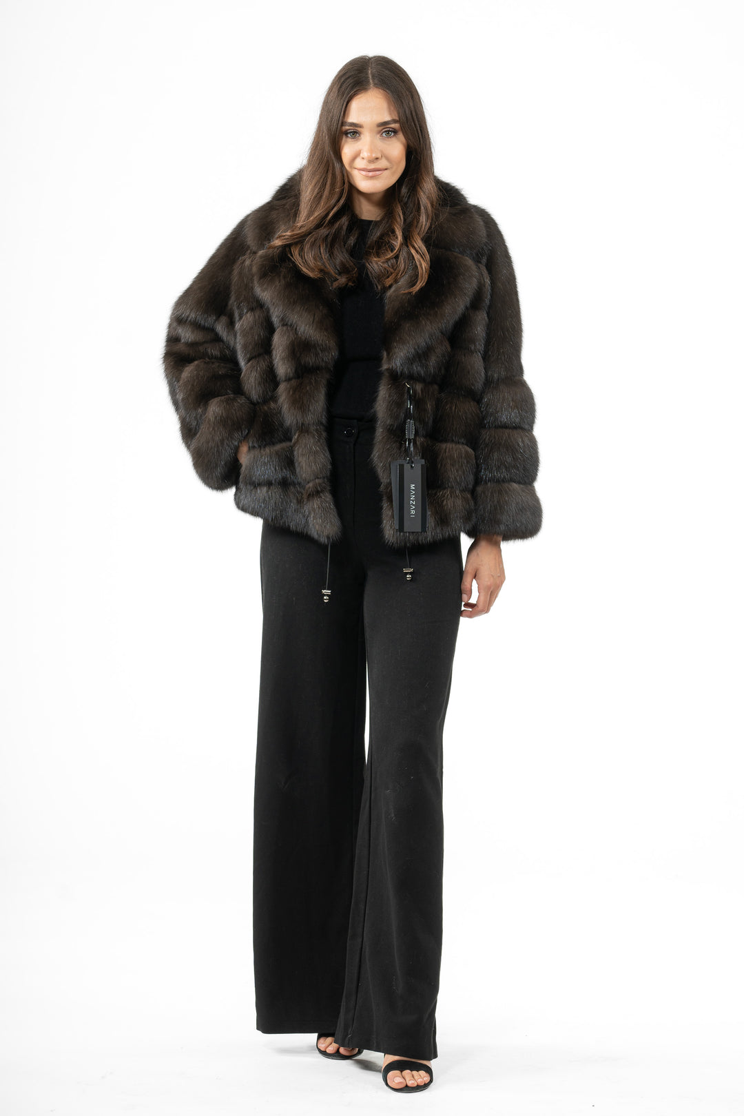 Elegant russian sable fur coat by manzari