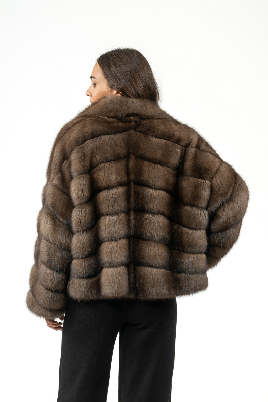 Manzari Platinum Russian sable fur coat for a timeless look