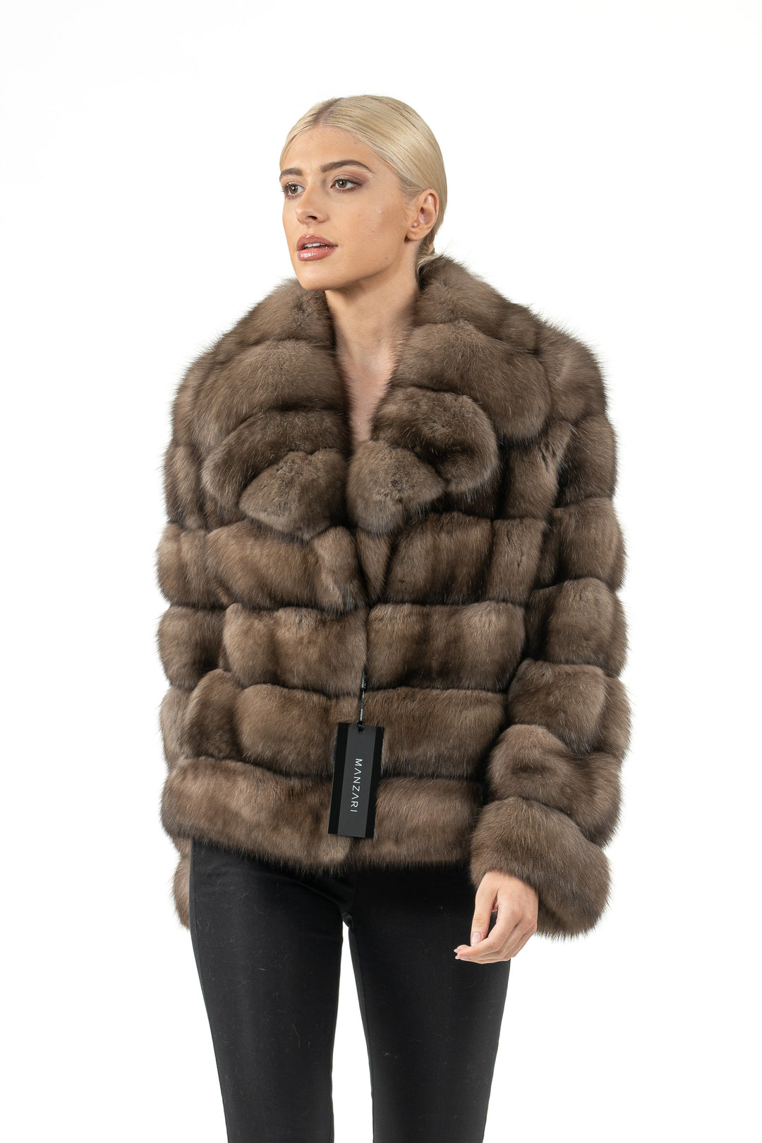 High-quality Platinum Russian sable fur coat for luxury lovers