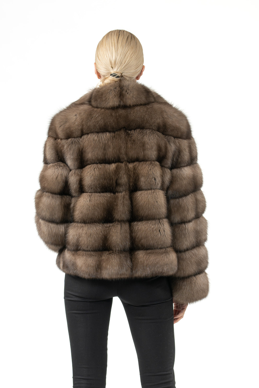 Platinum Russian sable fur coat by manzari for a bold statement