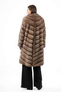 Sophisticated Lavander Russian sable fur coat for special occasions