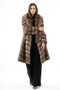 Sophisticated Lavander Russian sable fur coat for special occasions