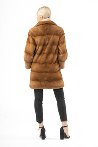 Premium Gold Mink fur coat for a sophisticated style