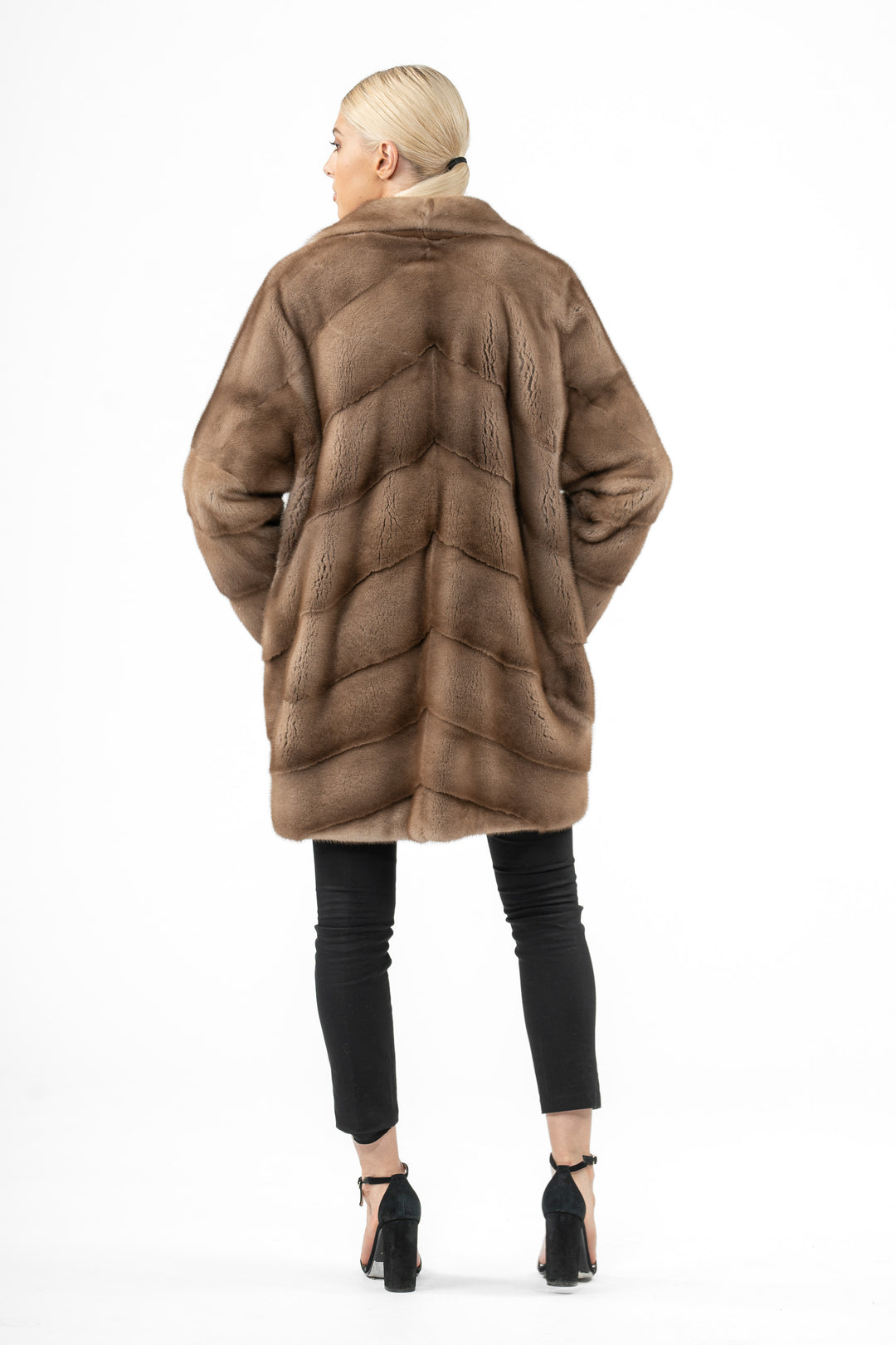 Exclusive Pastel Mink fur coat by manzari