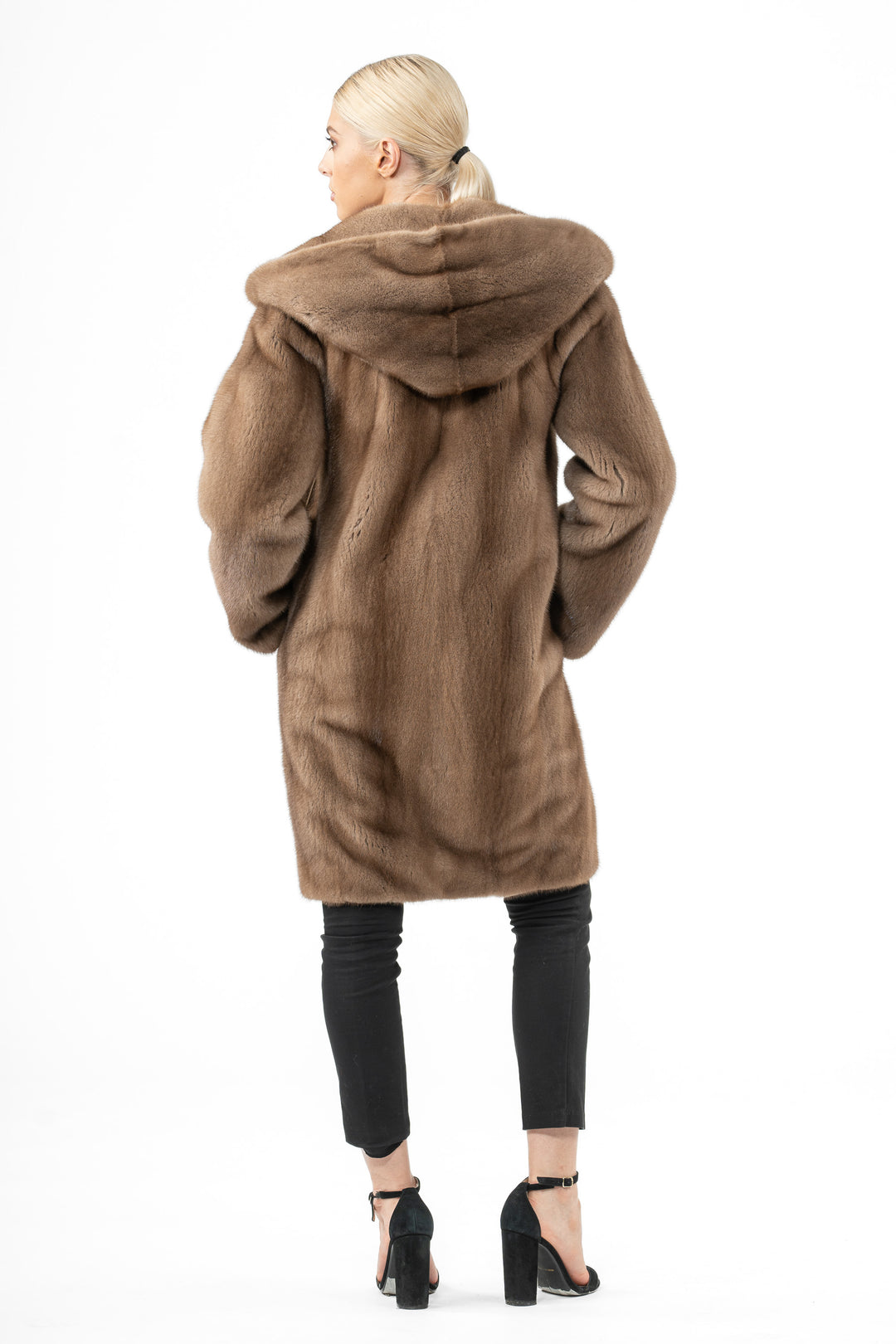 Manzari Pastel Mink fur coat for a timeless appeal