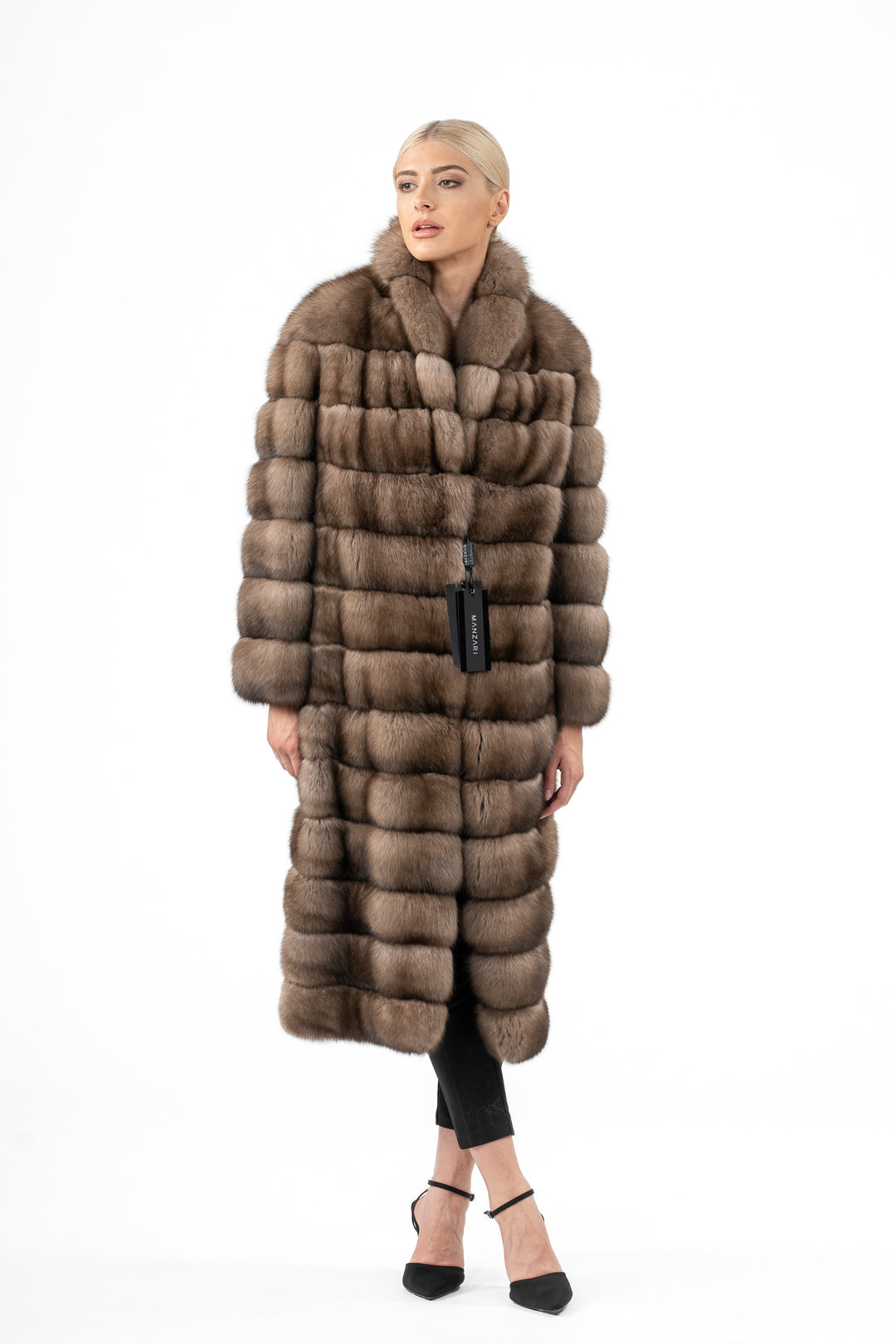 High-quality Lavander Russian sable fur coat for luxury lovers