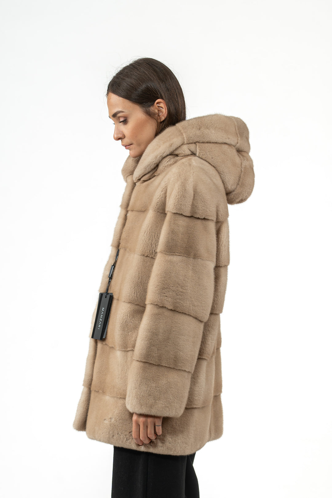 Exclusive Palomino Mink fur coat by manzari