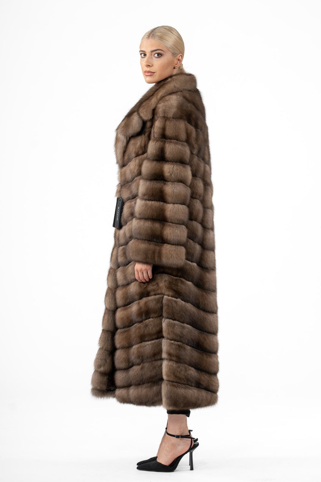 Lavander Russian sable fur coat by manzari for a bold statement