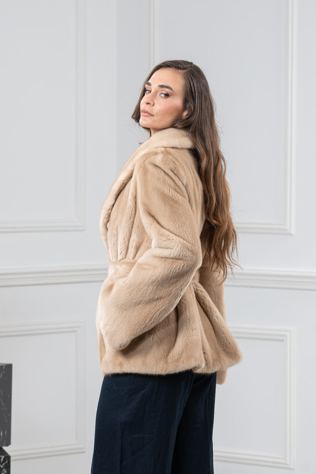Palomino Mink Fur Short Jacket - Women&