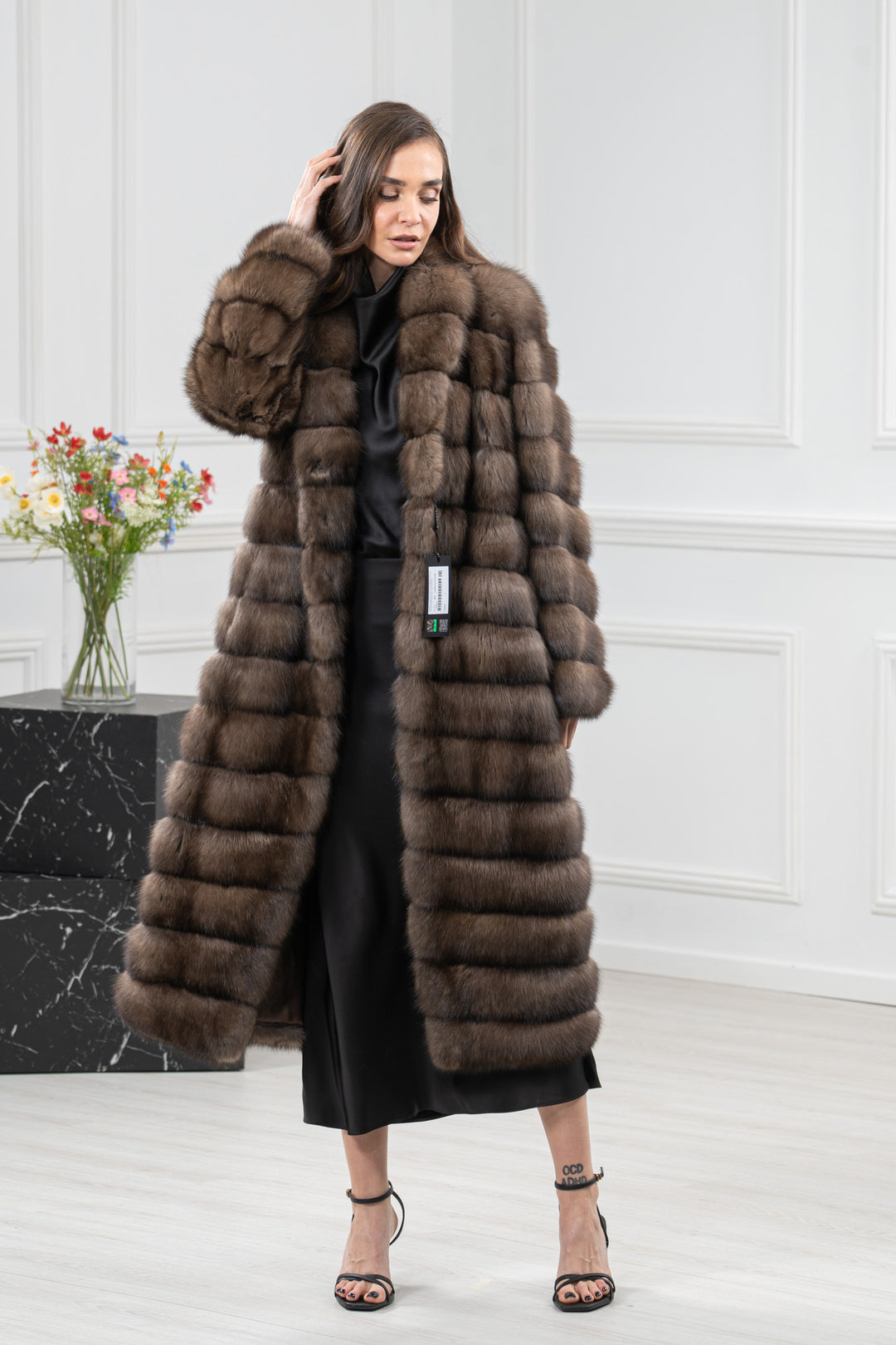 Platinum Russian Sable Fur Coat - Women&