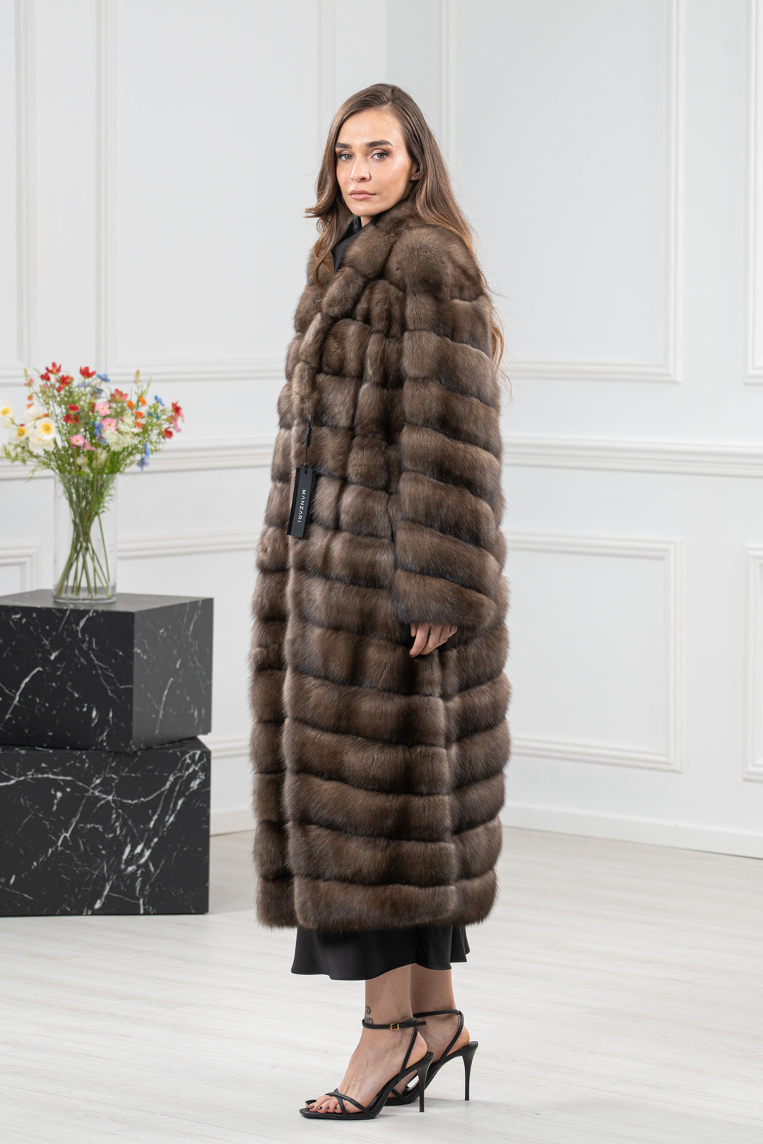 Platinum Russian Sable Fur Coat - Women&
