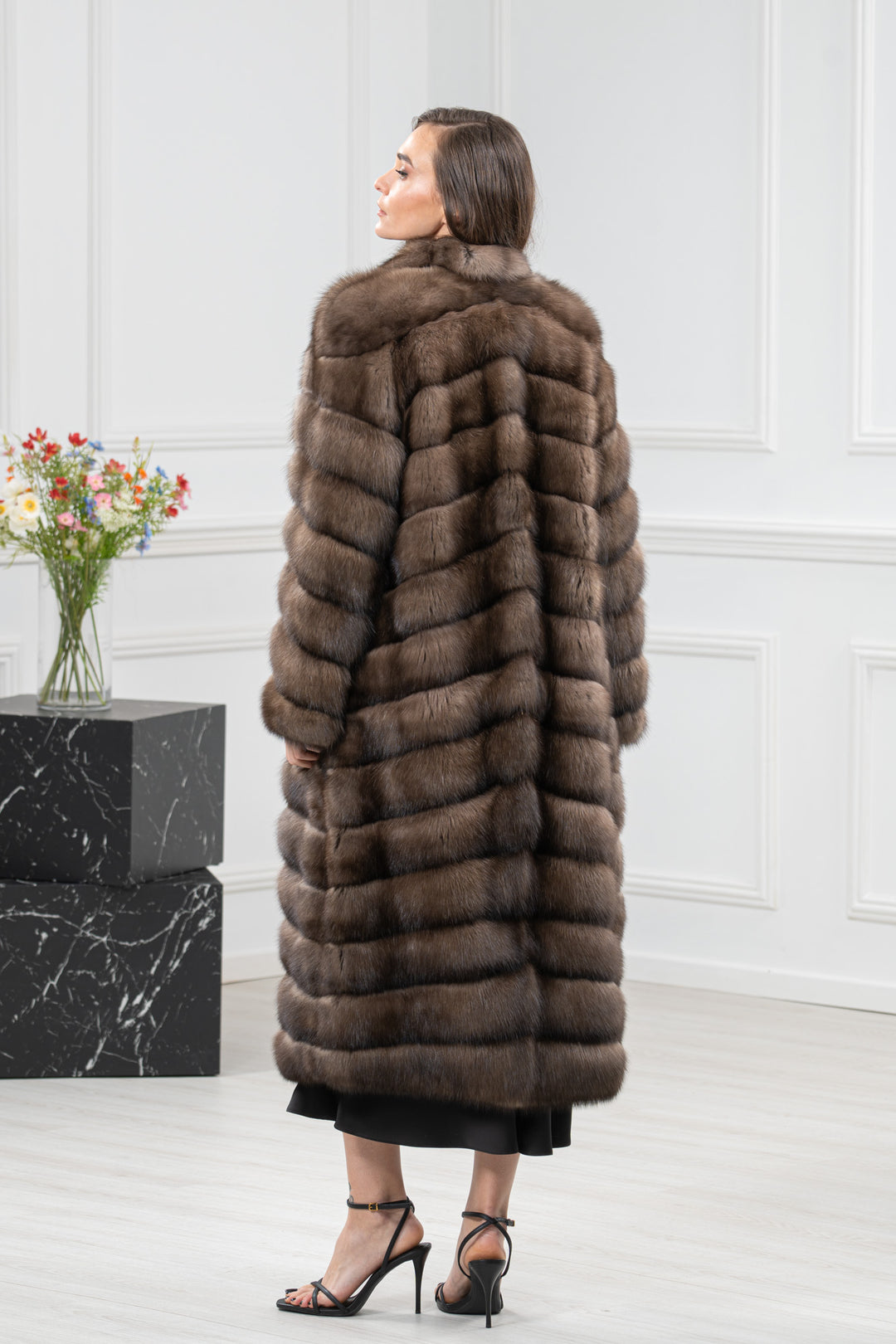 Platinum Russian Sable Fur Coat - Women&