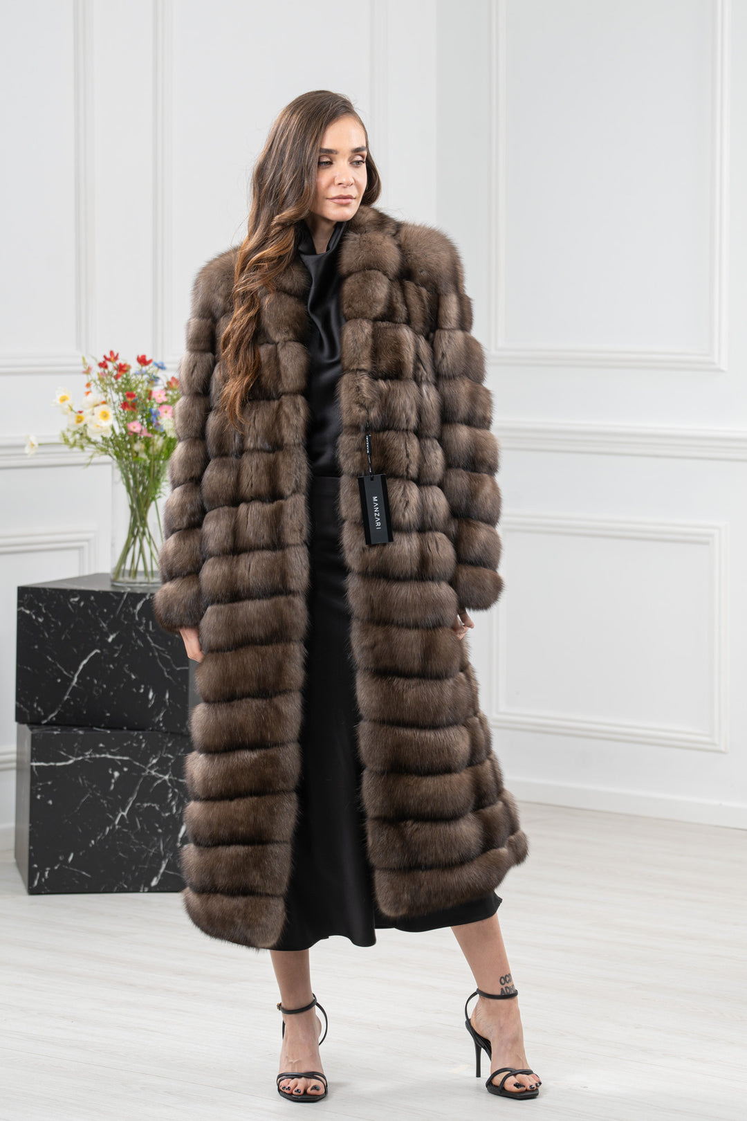Platinum Russian Sable Fur Coat - Women&